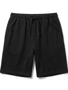 Men's Black Shorts Plain Casual Shorts Elastic Waist Everyday Lounge Shorts S-XL